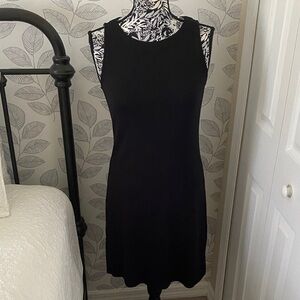 Women’s Tommy Bahama black sleeveless stretchy dress with back zipper